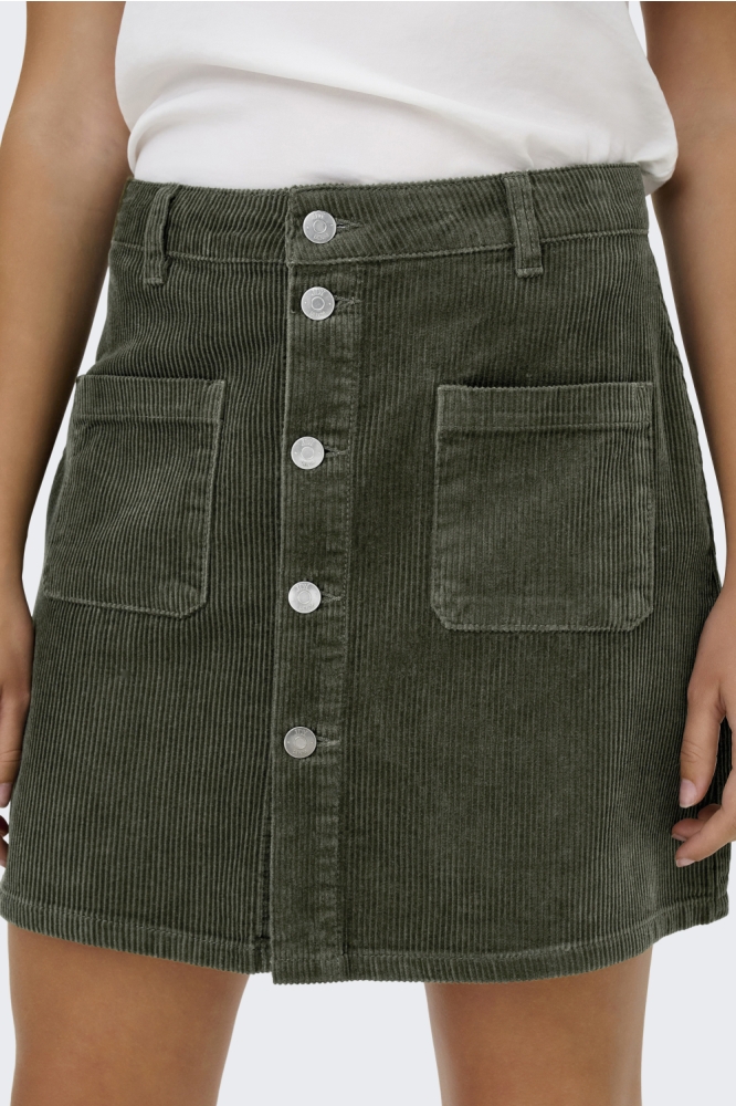 JDYSHIRAZ CORDUROY SKIRT PNT DIA 15220695 Forest Night